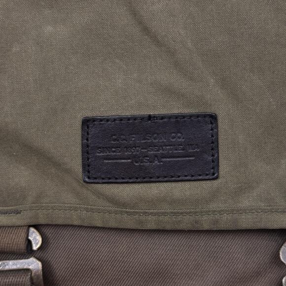 Vintage Filson Ranger Rucksack Backpack Otter Green Canvas CC Filson Workwear - Picture 6 of 16